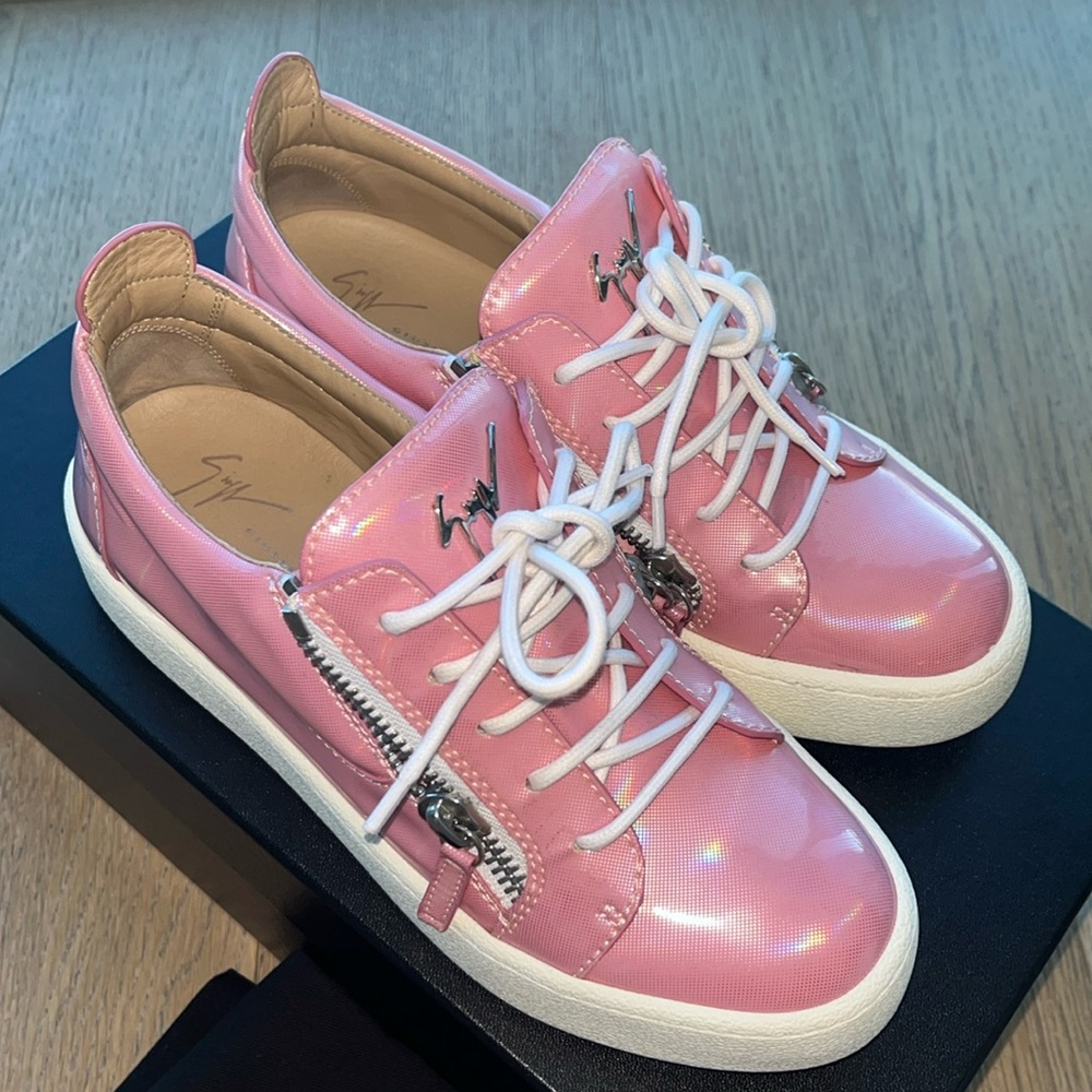 Giuseppe Zanotti Pink Zip-up Sneakers